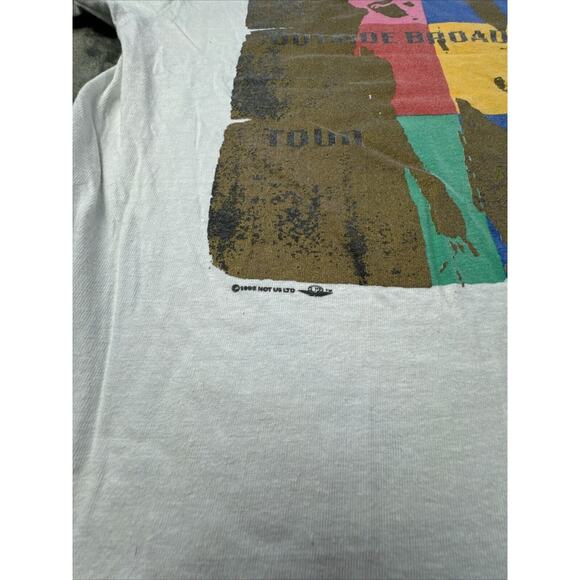 Vintage U2 Zoo Tv Outside Broadcast T-Shirt Extra Large White 1992 Rock Band 90s - Picture 8 of 16